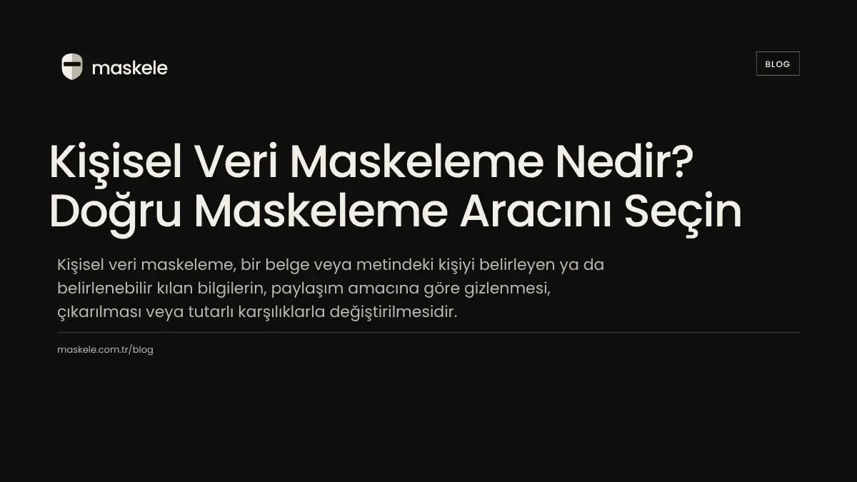 kişisel veri maskeleme aracı - avukatlar ve hukukçular için